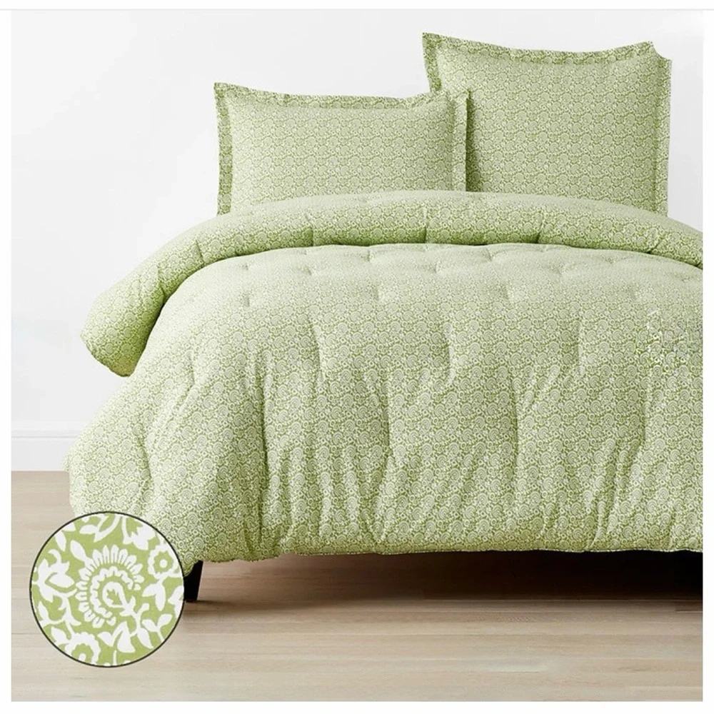 The Company Store mini garden classic cool cotton percale comforter floral king
